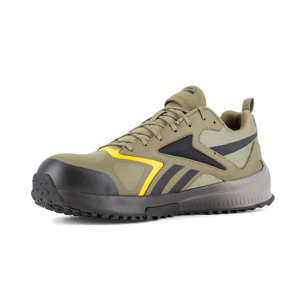 Mens Army Green Comp Toe Trail Runni, PR