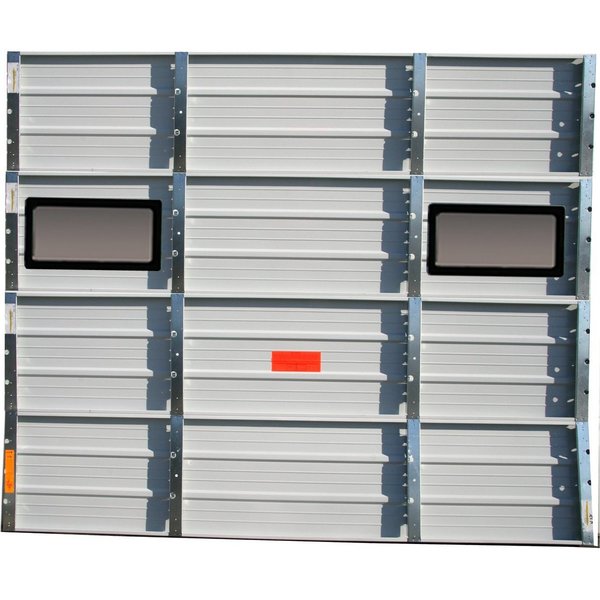 Dock Door, Embossed Wht Stl, Painted Acryl