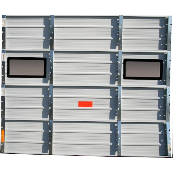 Dock Door, Embossed Wht Stl, Painted Acryl