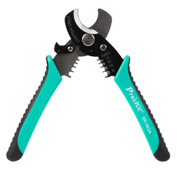 Round Cable Cutter/Stripper 14-8 AWG