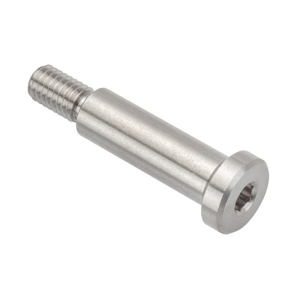 Shoulder Screw, 6g Thr Sz, 11mm Thr Lg, 25 mm Shoulder Lg, 316 Stainless Steel