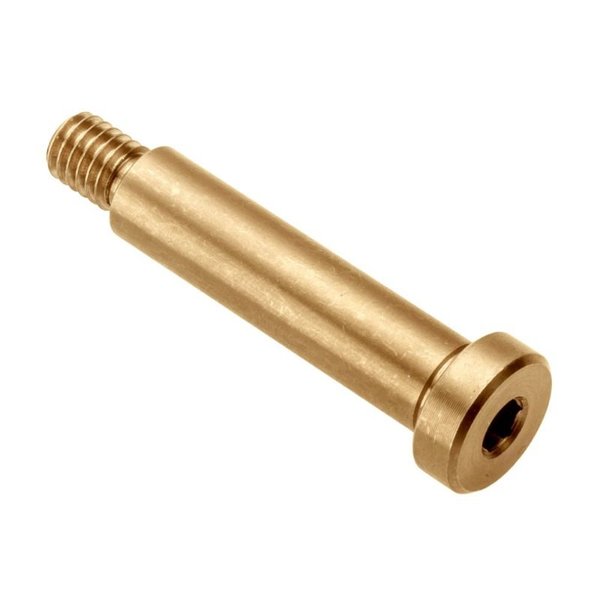 Shoulder Screw, 6g Thr Sz, 11mm Thr Lg, 6 mm Shoulder Lg, Brass