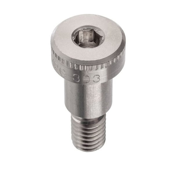 Shoulder Screw, 3A Thr Sz, 5/8 Thr Lg, 5/8 in Shoulder Lg, 18-8 Stainless Steel