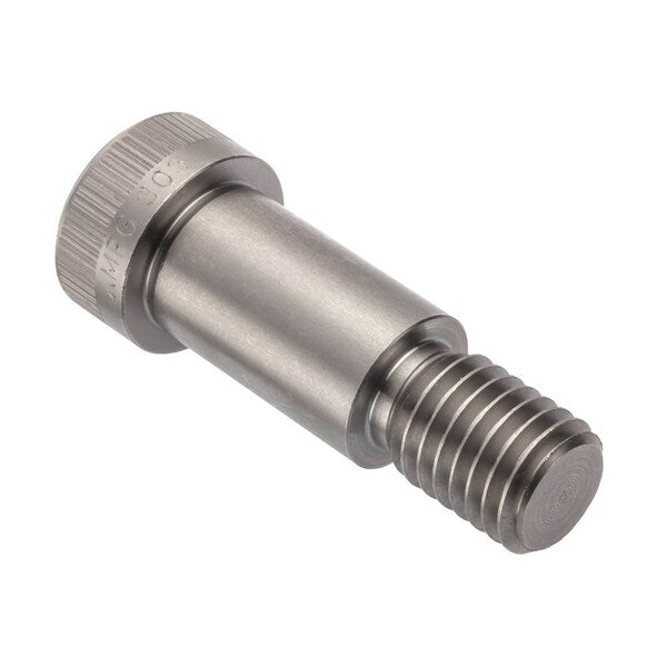 Shoulder Screw, 3A Thr Sz, 7/8 Thr Lg, 1-1/4 in Shoulder Lg, 18-8 Stainless Steel