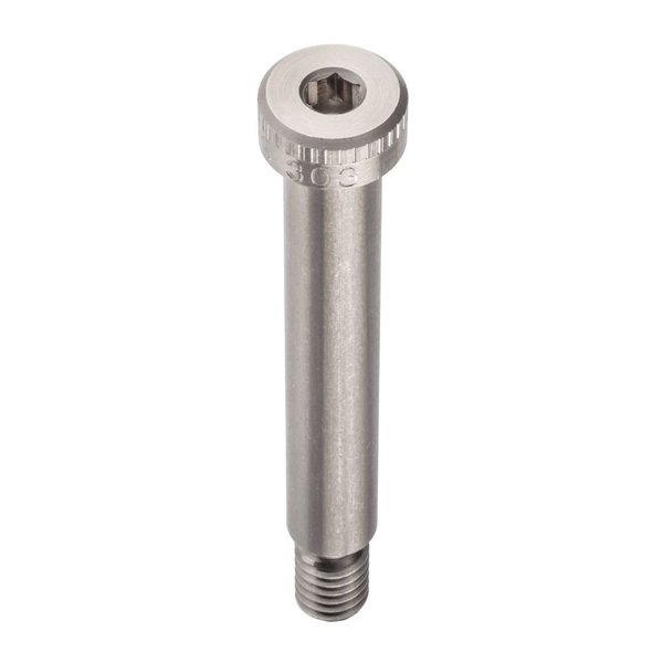 Shoulder Screw, 3A Thr Sz, 1/2 Thr Lg, 2-1/4 in Shoulder Lg, 18-8 Stainless Steel
