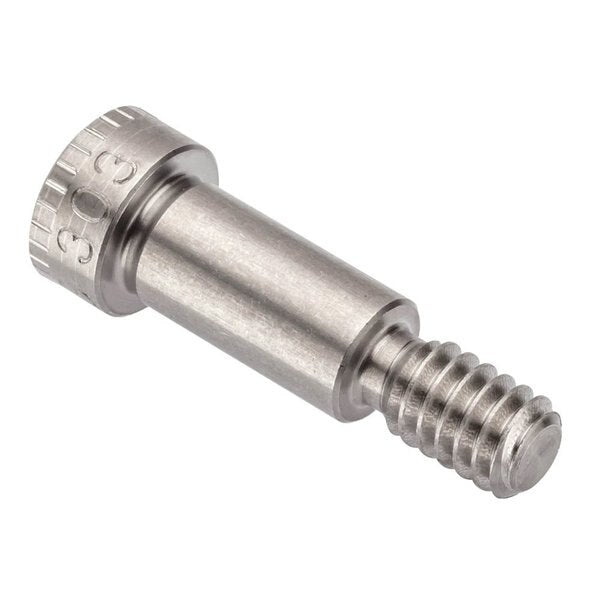Shoulder Screw, 3A Thr Sz, 7/16 Thr Lg, 5/8 in Shoulder Lg, 18-8 Stainless Steel