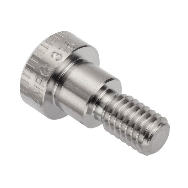 Shoulder Screw, 3A Thr Sz, 5/8 Thr Lg, 3/8 in Shoulder Lg, 316 Stainless Steel