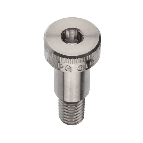 Shoulder Screw, 3A Thr Sz, 5/8 Thr Lg, 3/4 in Shoulder Lg, 316 Stainless Steel