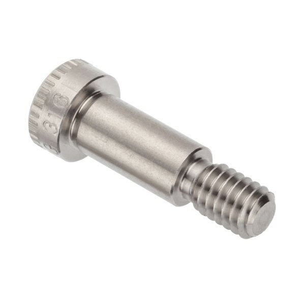 Shoulder Screw, 3A Thr Sz, 1/2 Thr Lg, 3/4 in Shoulder Lg, 316 Stainless Steel