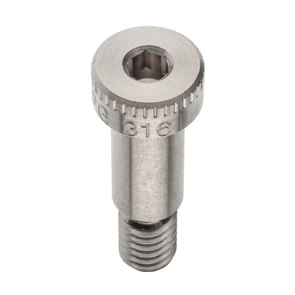 Shoulder Screw, 3A Thr Sz, 1/2 Thr Lg, 3/4 in Shoulder Lg, 316 Stainless Steel