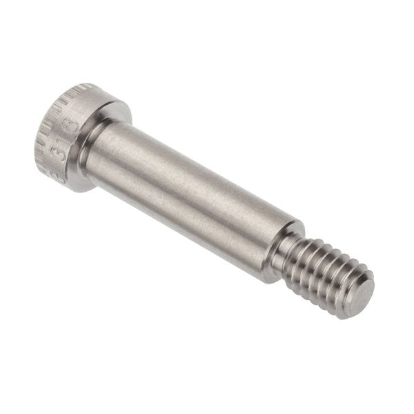 Shoulder Screw, 3A Thr Sz, 1/2 Thr Lg, 1-1/4 in Shoulder Lg, 316 Stainless Steel