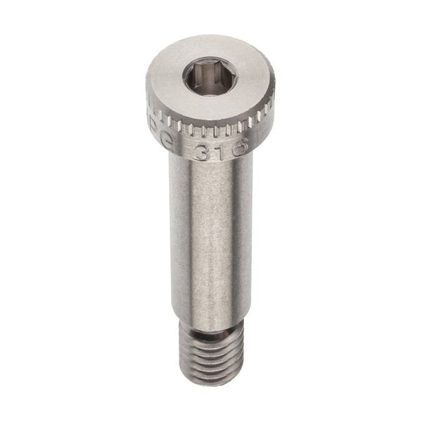 Shoulder Screw, 3A Thr Sz, 1/2 Thr Lg, 1-1/4 in Shoulder Lg, 316 Stainless Steel