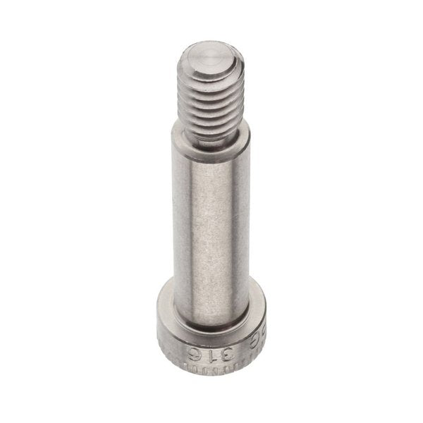 Shoulder Screw, 3A Thr Sz, 1/2 Thr Lg, 1-1/4 in Shoulder Lg, 316 Stainless Steel