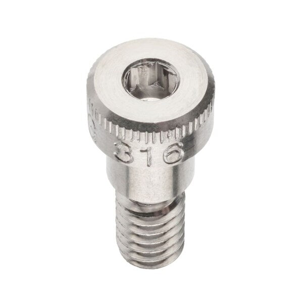 Shoulder Screw, 3A Thr Sz, 7/16 Thr Lg, 1/4 in Shoulder Lg, 316 Stainless Steel