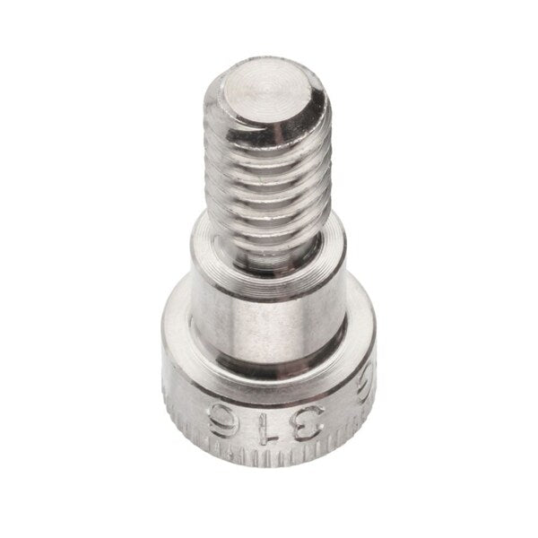 Shoulder Screw, 3A Thr Sz, 7/16 Thr Lg, 1/4 in Shoulder Lg, 316 Stainless Steel