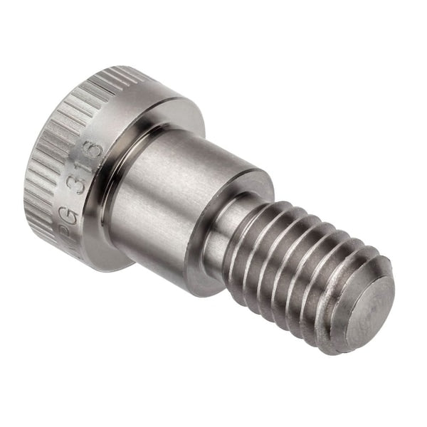 Shoulder Screw, 3A Thr Sz, 3/4 Thr Lg, 1/2 in Shoulder Lg, 316 Stainless Steel