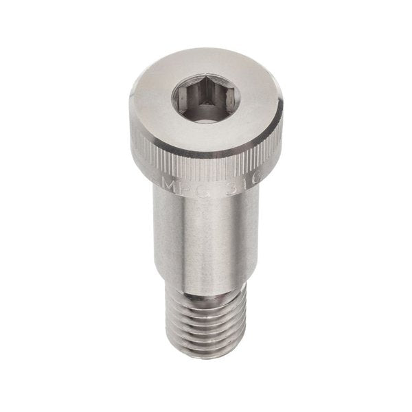 Shoulder Screw, 3A Thr Sz, 3/4 Thr Lg, 1 in Shoulder Lg, 316 Stainless Steel