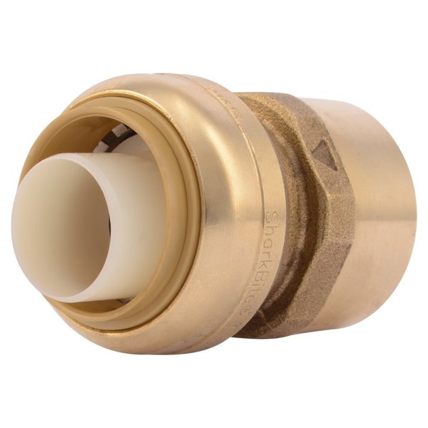 DZR Brass Female Adapter, 1 in Tube Size