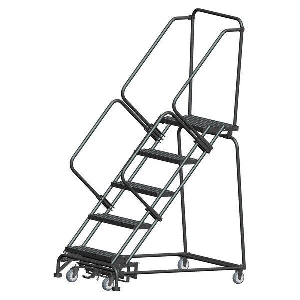 Lockstep Rolling Ladder, Steel, 50 in.H