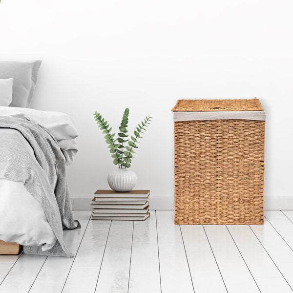 Laundry Hamper, Portable, Light Amber