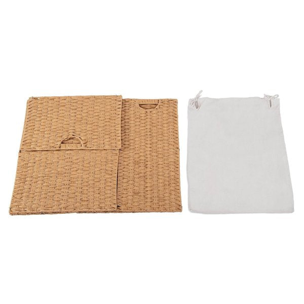 Laundry Hamper, Portable, Light Amber