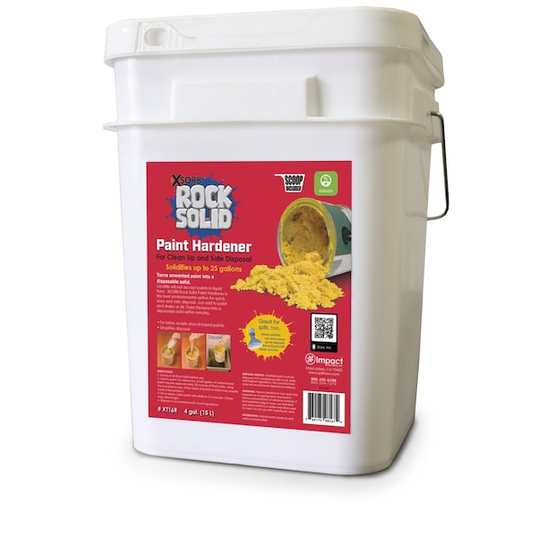 Paint Solidifier, Pail with Scoop, 4 Gal.