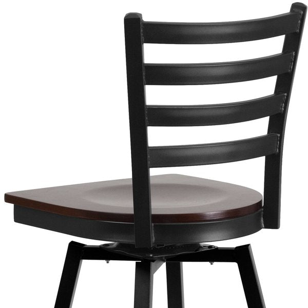 Restaurant Stool, Ladder Back, Wal Seat