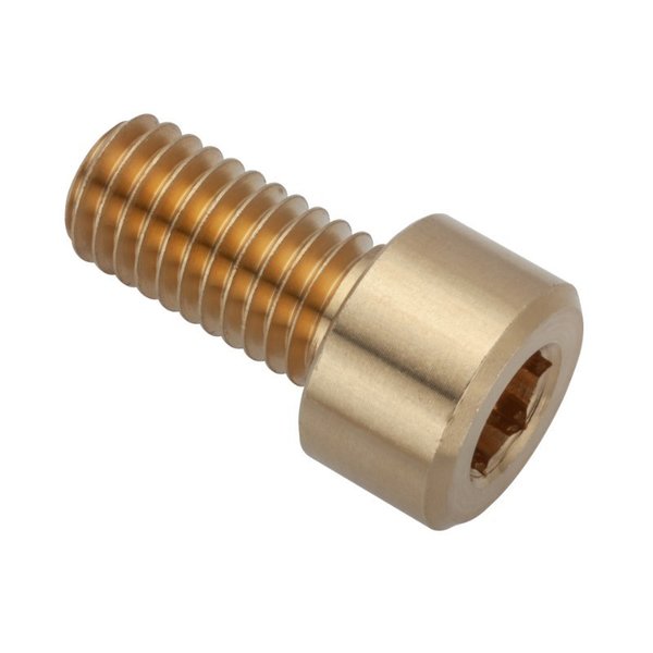 M8 Socket Head Cap Screw, Plain Brass, 16 mm Length