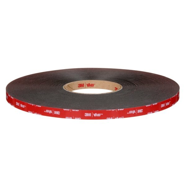 Double Sided VHB Tape, Foam, Black, PK18