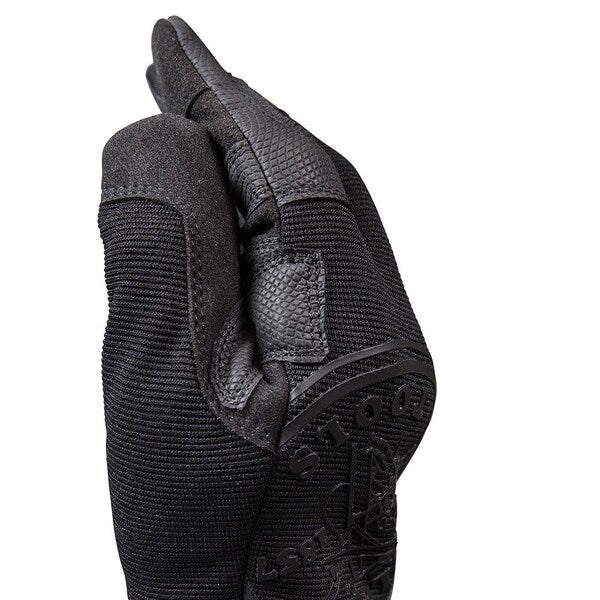 Mechanics Gloves, M, Black, Reinforced Padded, Fabric