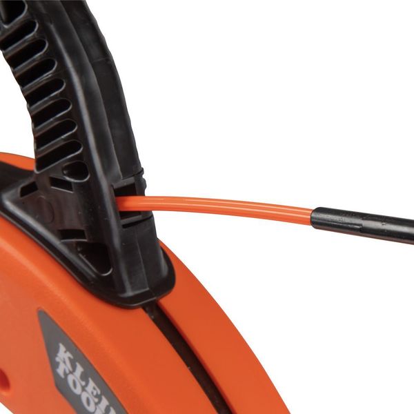 Multi-Groove Fiberglass Fish Tape with Spiral Steel Leader, 100-Foot