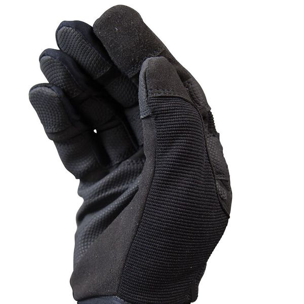 Mechanics Gloves, Xl, Black, Reinforced Padded, Fabric