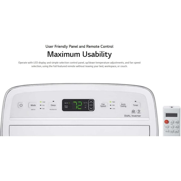 Portable Air Conditioner, Light Duty, 115V