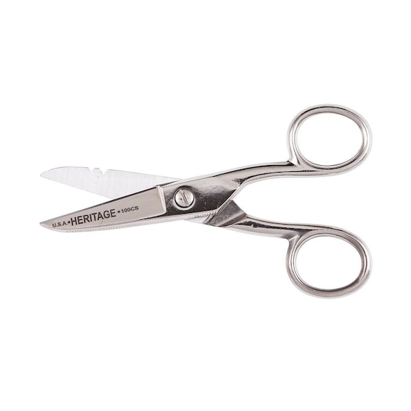 Serrated Electrician Scissors with Stripping