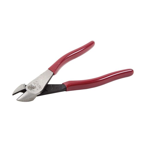 8 1/8 in High Leverage Diagonal Cutting Plier Standard Cut Oval Nose Uninsulated