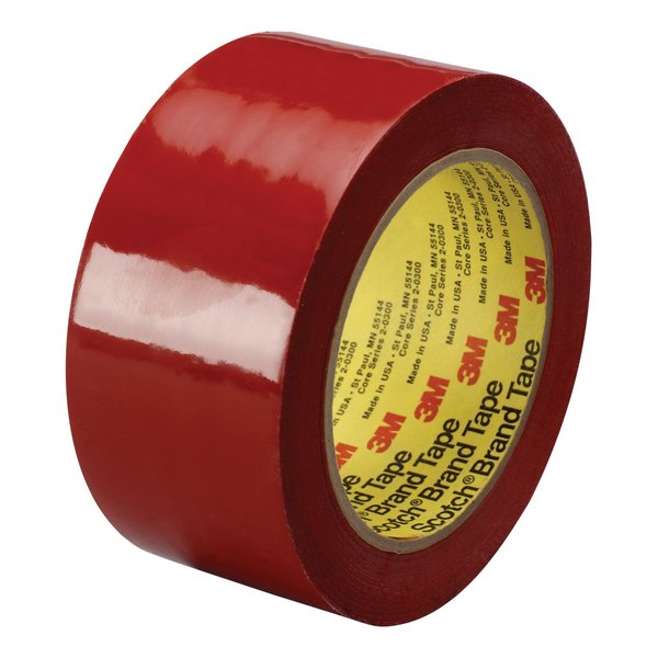 Film Tape, Polyethylene, Red, 2 In x 36 Yd