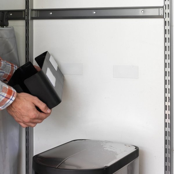 Reclosable Fastener, Rubber Adhesive, 15 ft, 2 in Wd, White