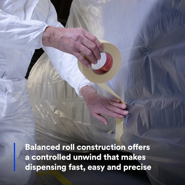 Masking Tape, Crepe Paper, Tan, PK24