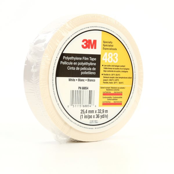 PolyethyleneFlmTp483Wht, 1nx36yd5., PK36
