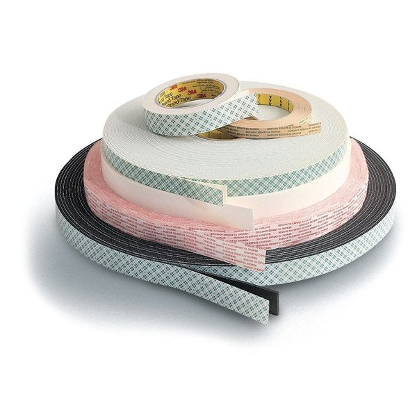 Double Sided Tape, Urethane Foam, 3/4in