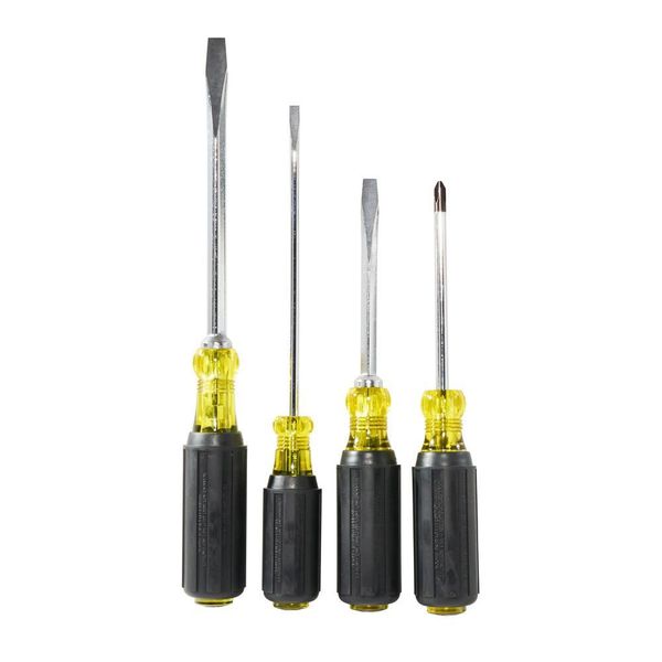 Screwdriver Set, Slotted and Phillips, 4-Piece