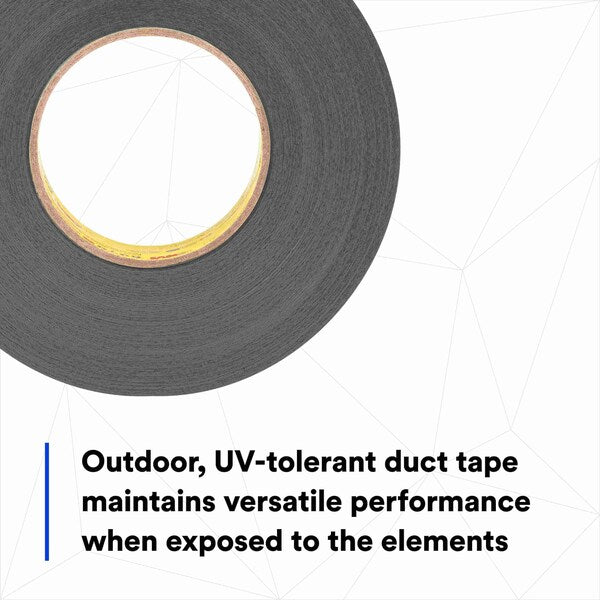 Duct Tape, 2 In x 60 yd, 12.6 mil, Black