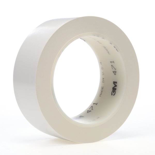 Vinyl Tape 471, White, 1 1/2