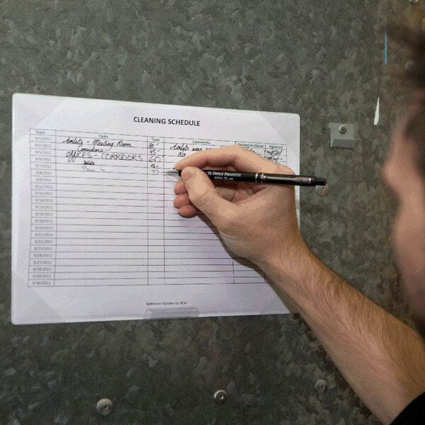 Sign Holder, Easy Write, Adhesive, PK5