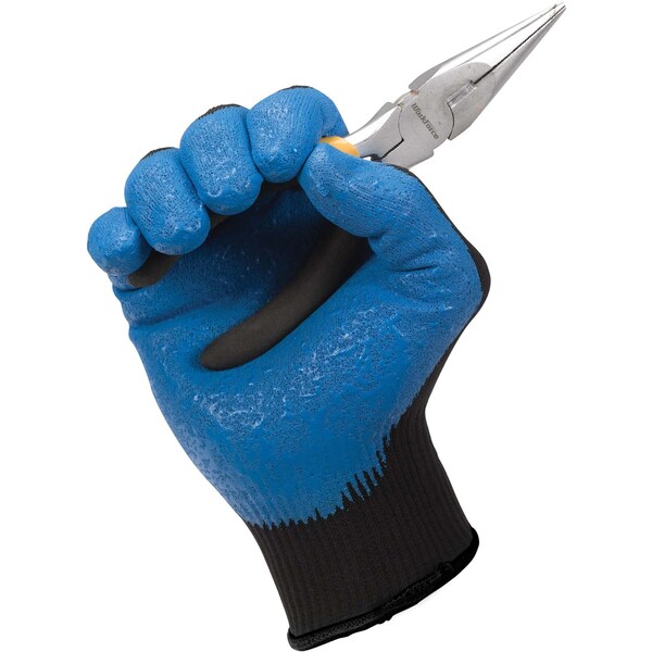 Coated Gloves, Foam Nitrile, XL, Black, PR