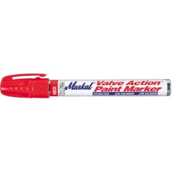 Permanent Valve Action Paint Marker, Medium Tip, Red Color Family, Paint