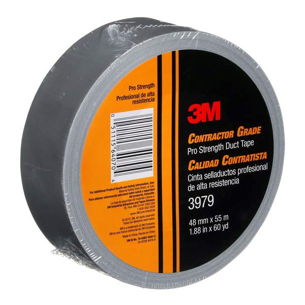 Duct Tape, Gray, 60 ydL x 1-57/64inW, 8 mil