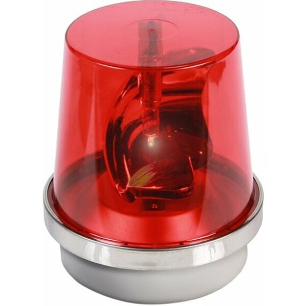 Rotating Warning Light, Halogen, Red
