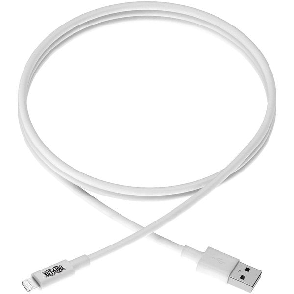Charging Cable, Apple Lightning, White, 6ft