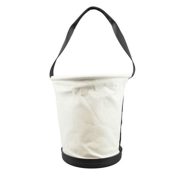 Tapered Wall Bucket, #6 Canvas, Black Molded Polypropylene (Bottom)